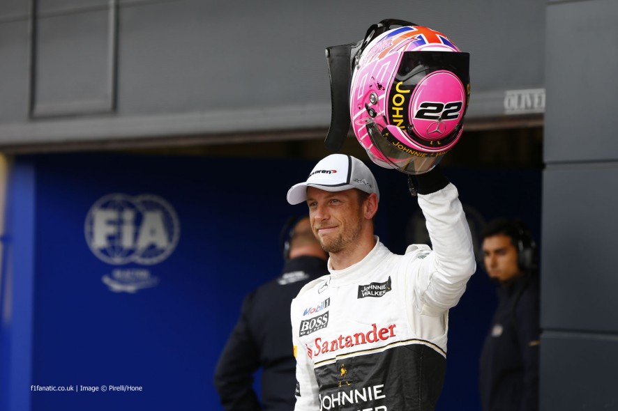 Jenson Button, McLaren, Silverstone, 2014