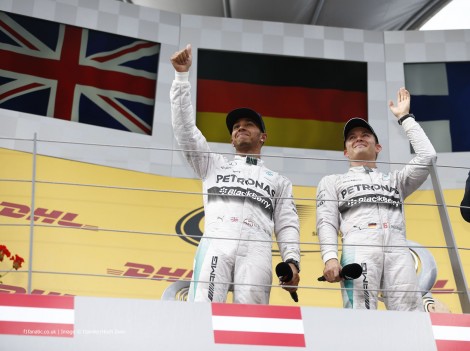 Lewis Hamilton, Nico Rosberg, Mercedes, Red Bull Ring, 2014