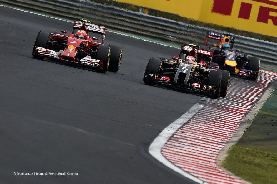 Kimi Raikkonen, Pastor Maldonado, Hungaroring, 2014