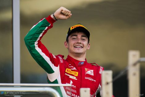 Charles Leclerc, Prema, Formula Two, Yas Marina, 2017